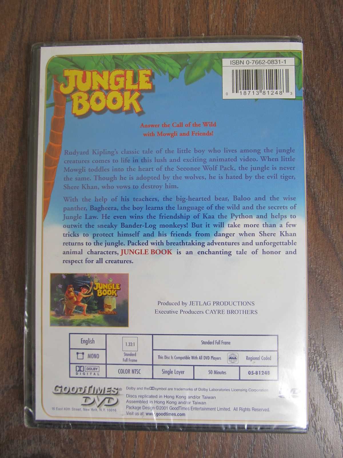 NOWA Plyta DVD Jungle Book po angielsku