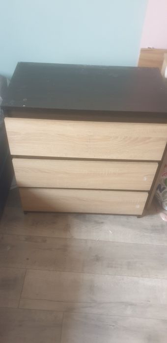 Komoda 3 szuflady sonoma-wenge