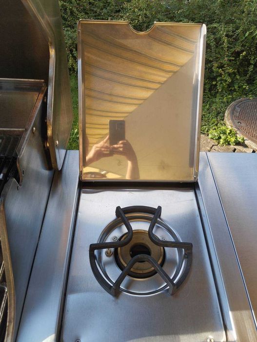 МАКСИМАЛЬНА КОМПЛЕКТАЦІЯ, газовий гриль , нержавіюча сталь,