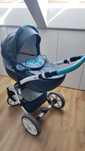 Wózek Milu Kids castello Cs05a z szarą skórą