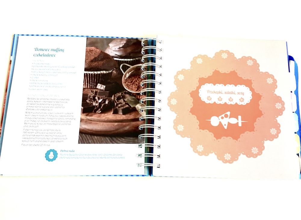 Przepiśnik zeszyt notatnik organizer z gumką na przepisy kulinarne