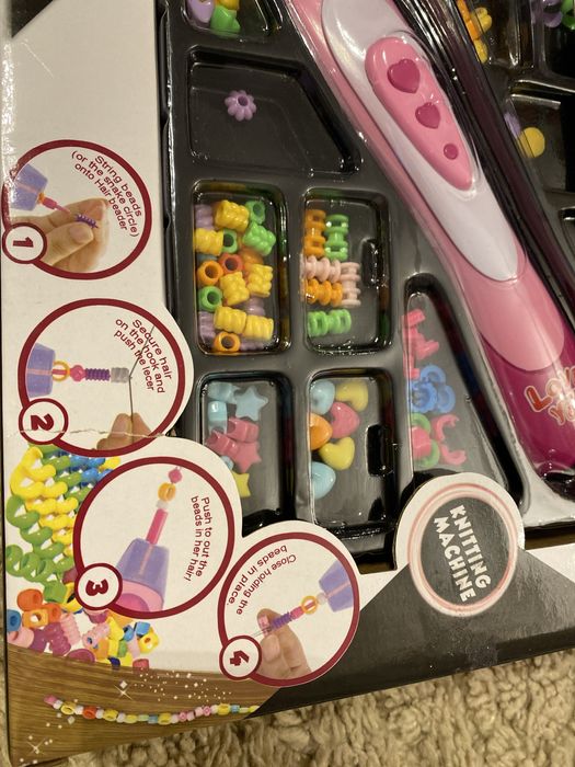 Jogo brinquedo missangas cabelo crianças