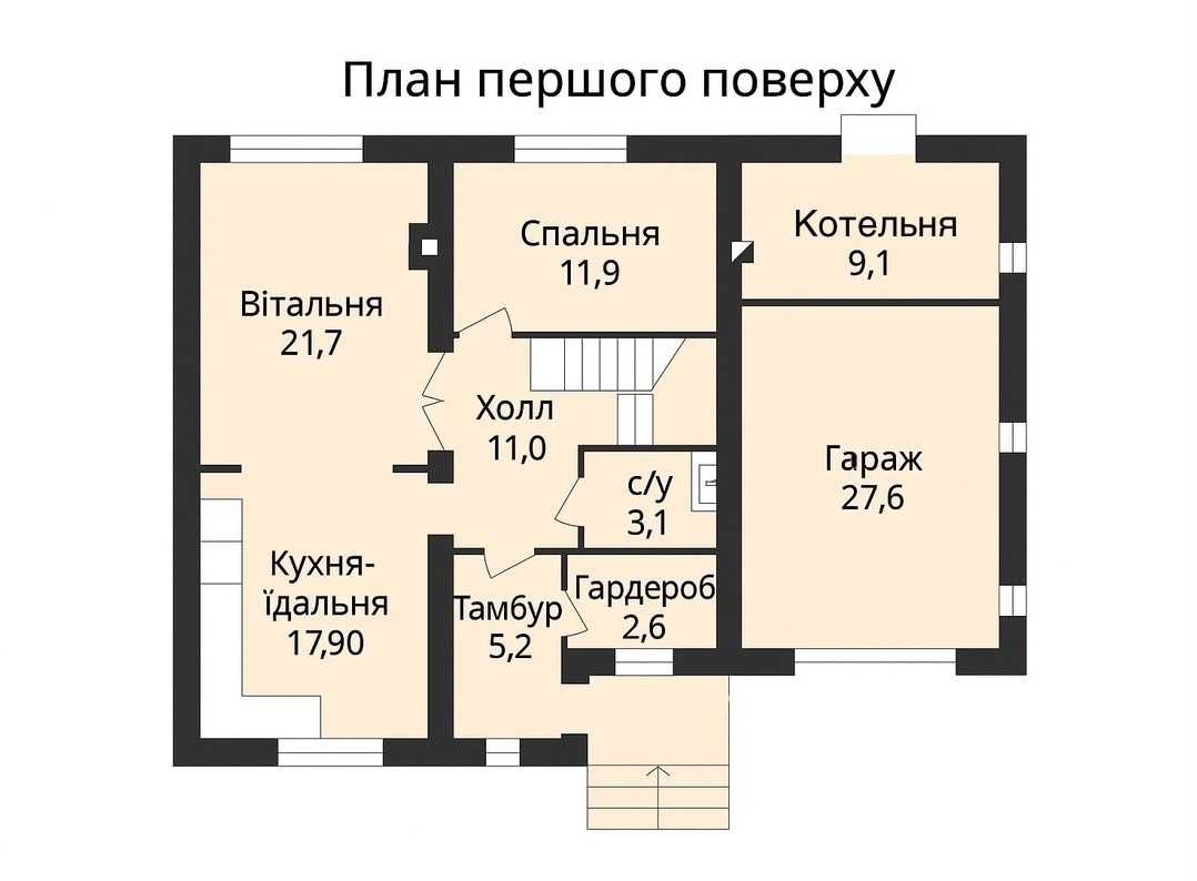 Будинок в центрі села з ділянкою 50 соток