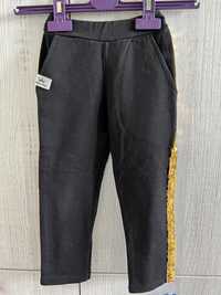 Royal kids 92/98 spodnie getry legginsy leginsy czarne z cekinami