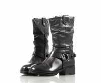 APEPAZZA Ankle boots buty botki damskie skórzane 37