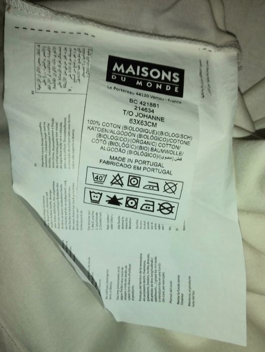 Duas fronhas marca Maison du Monde