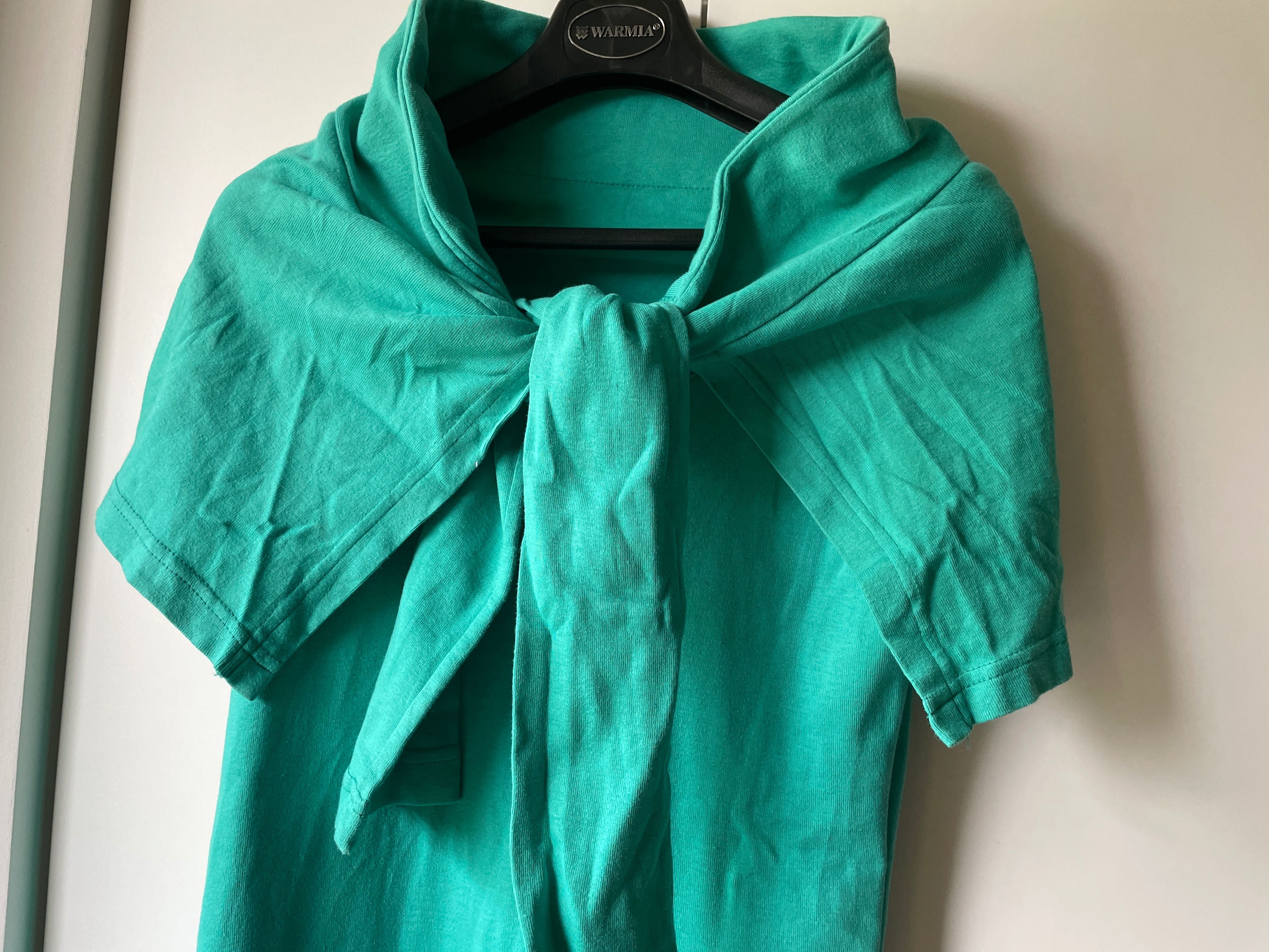 sukienka zielony/seledyn, bawełna/dresowa, wdzianko, rozmiar S