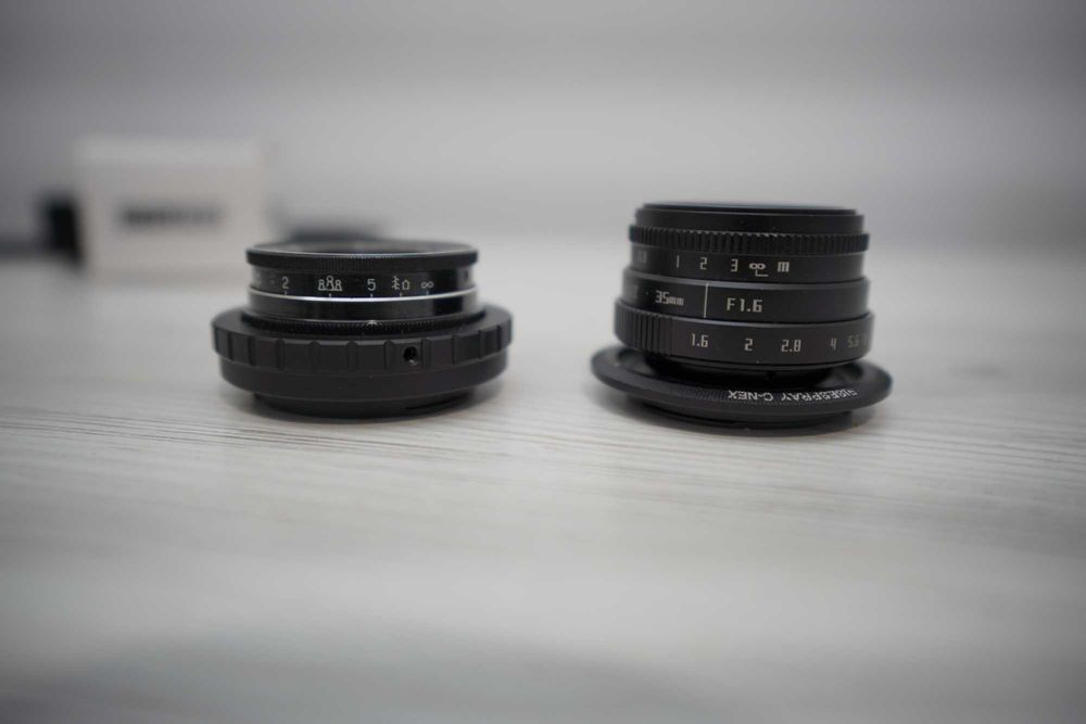 Об'єктиви Risespray 35/1.6 та Индустар-69 28/2,8 для Sony E-mount