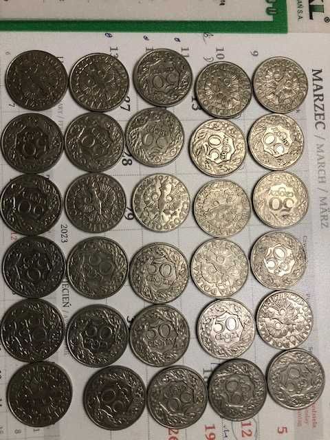 50 groszy z 1923 r. Kolekcja 30 szt