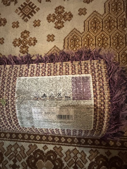 Fioletowy dywan super shaggy 160x230 używany wyprany