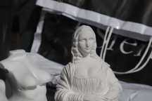 Peça em gesso da icónica Mona Lisa