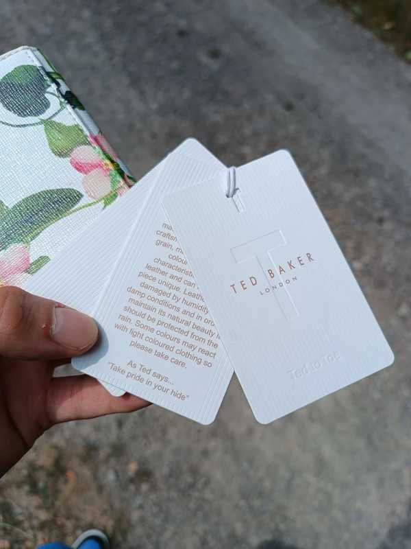 Oryginalny nowy portfel damski Ted Baker 100% Skóra Cielęca