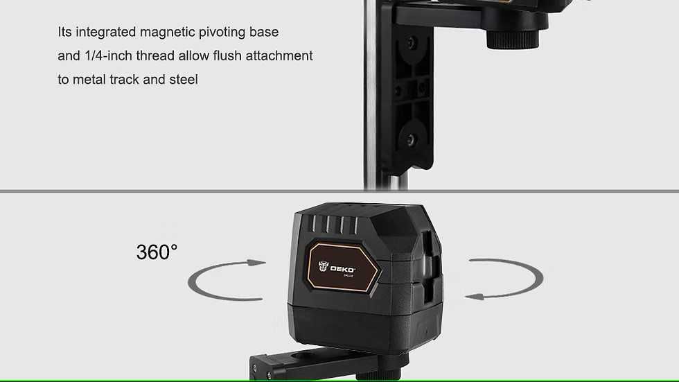 DEKO DKLL02G/R Mini Estilo Autonivelante Nível Laser