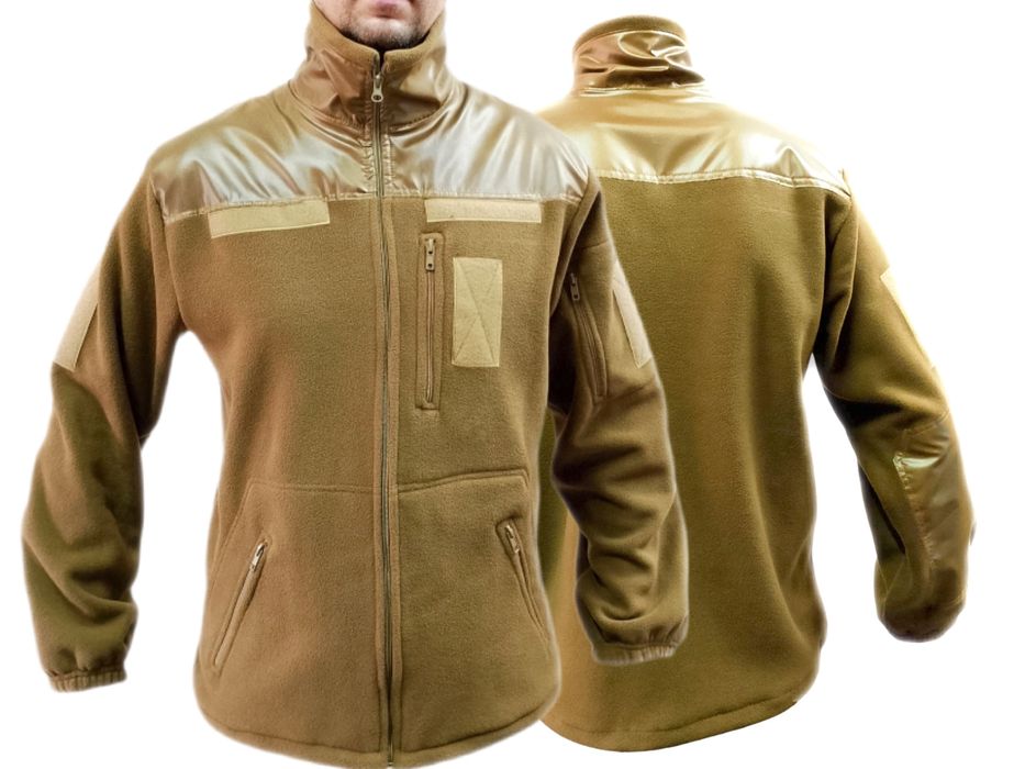 Фліска 340г/м2 койот, флісова кофта, флиска, куртка флисовая