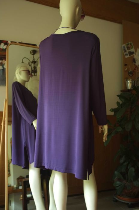 sukienka tunika oversize Silbor lejąca ciążowa minimalistyczna