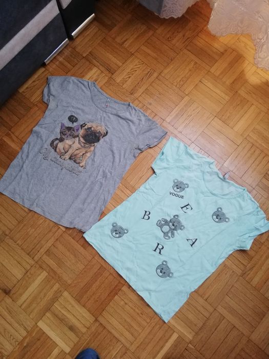 Bluzeczki/bluzki z krutkim rękawem w r  146/152/158