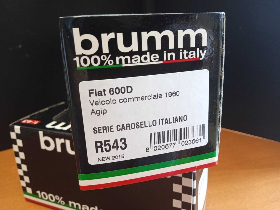 1:43 brumm Fiat 600D made in italy