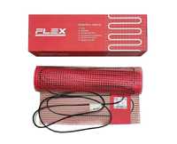 Теплый пол  FLEX в матах, греющий кабель + термостат, Гарантия