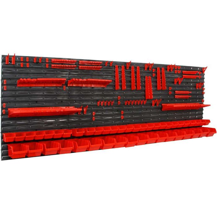 DUŻA TABLICA NARZĘDZIOWA 230x78cm 45 KUWET Wieszaki ścianka Garaż