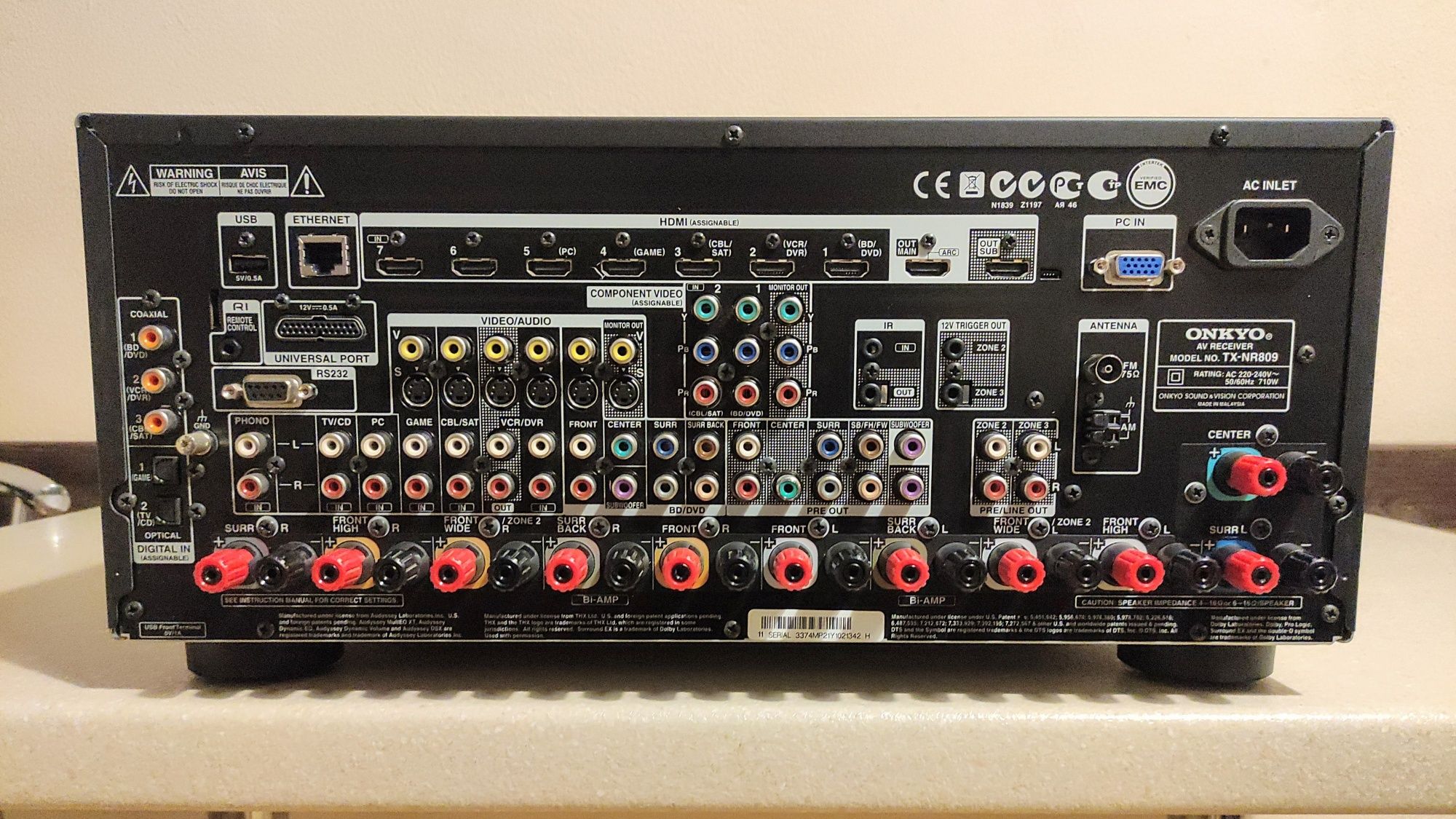 AV Ресивер ONKYO TX-NR809