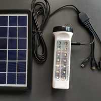 WHC Solar ліхтарик для кемпінга з акумом і сонячною панелю