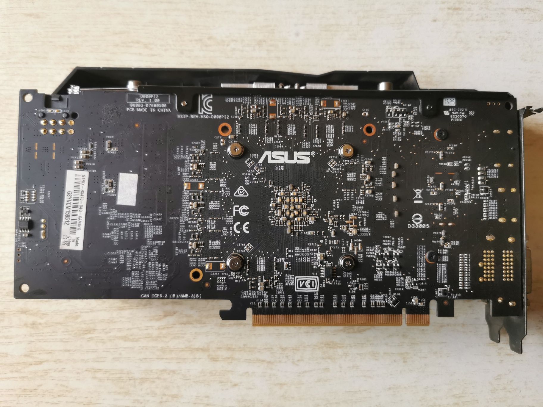 Видеокарта Asus strix rx 470 4gb