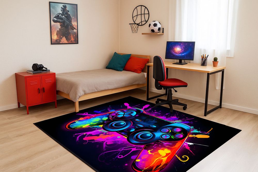 NOWY Dywan 3D Villago Home Color 120x170cm nowoczesny do pokoju gracza