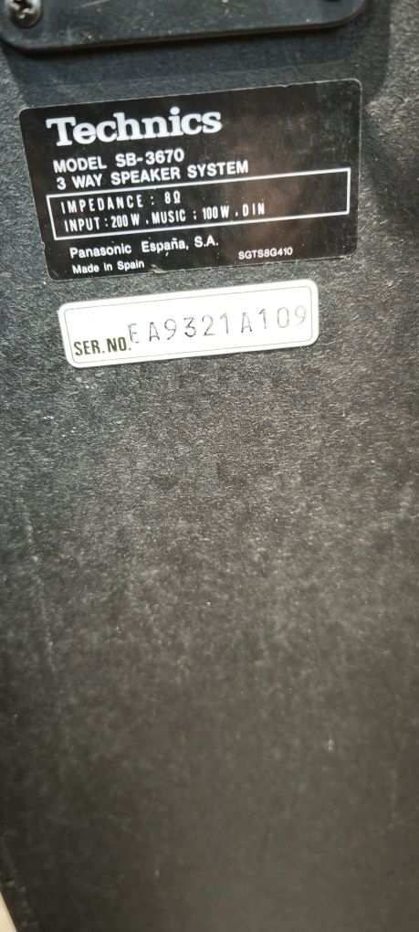 Technics sb-3670
