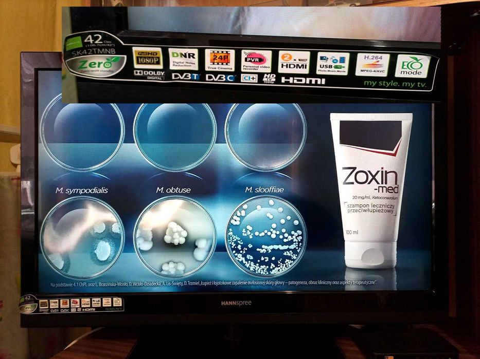 Tv LCD LED 42 cale Hanspree Lepszy obraz niż Samsung