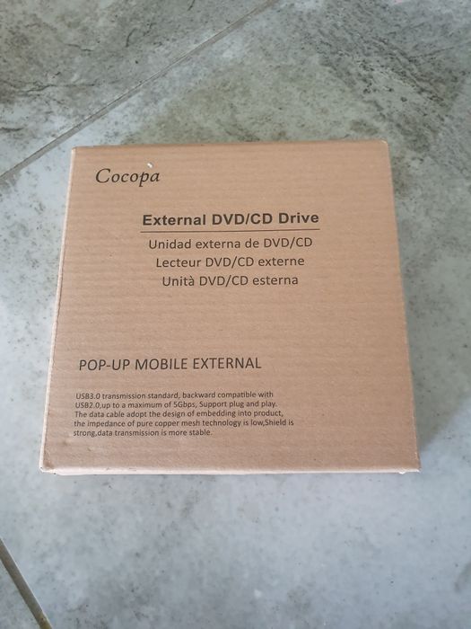 Zewnętrzny napęd  nagrywarka  cd dvd