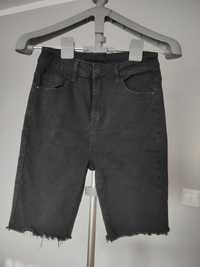 Czarne jeansy bermudy Shein S 36