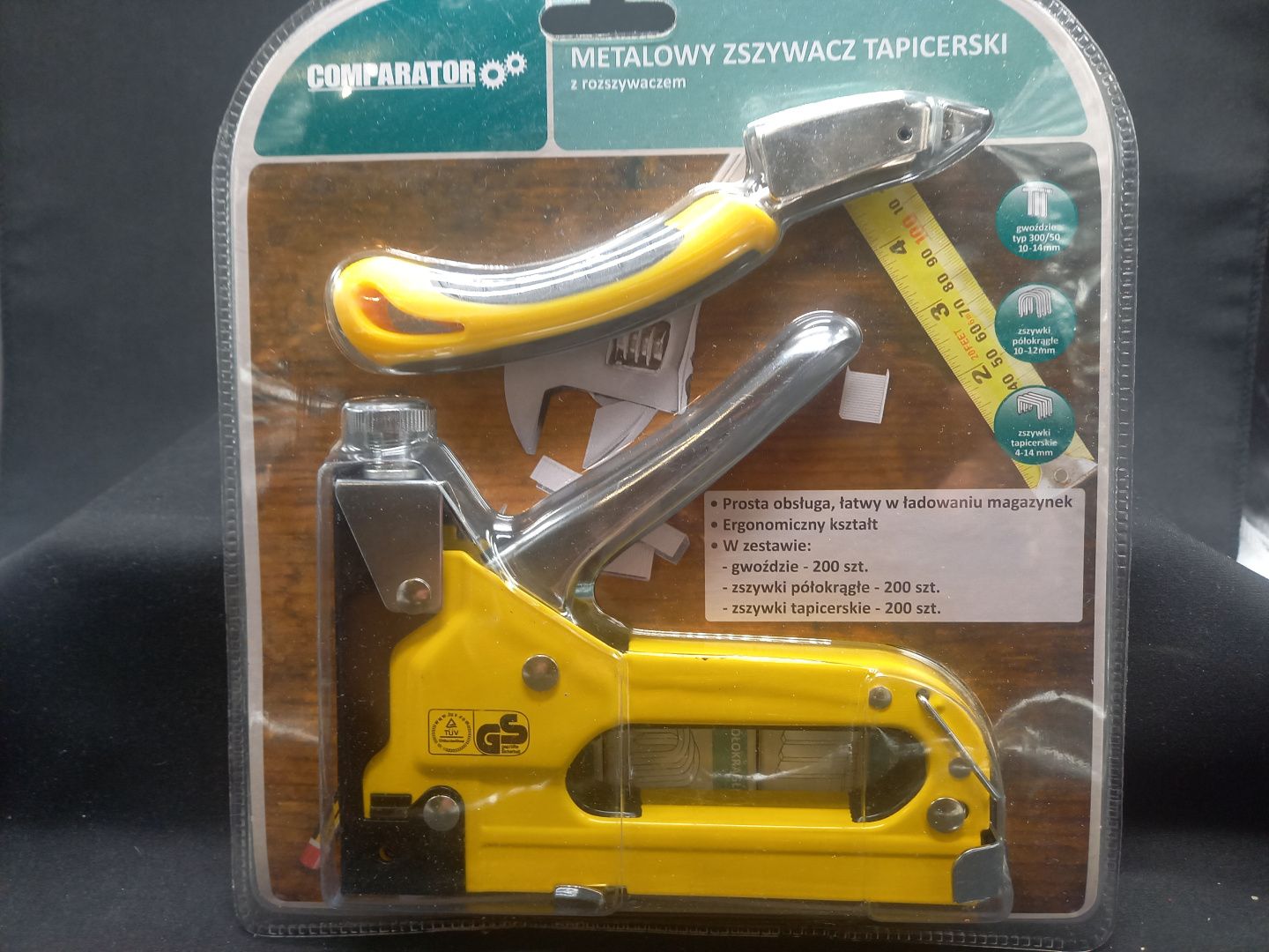 Metalowy zszywacz tapicerski zestaw