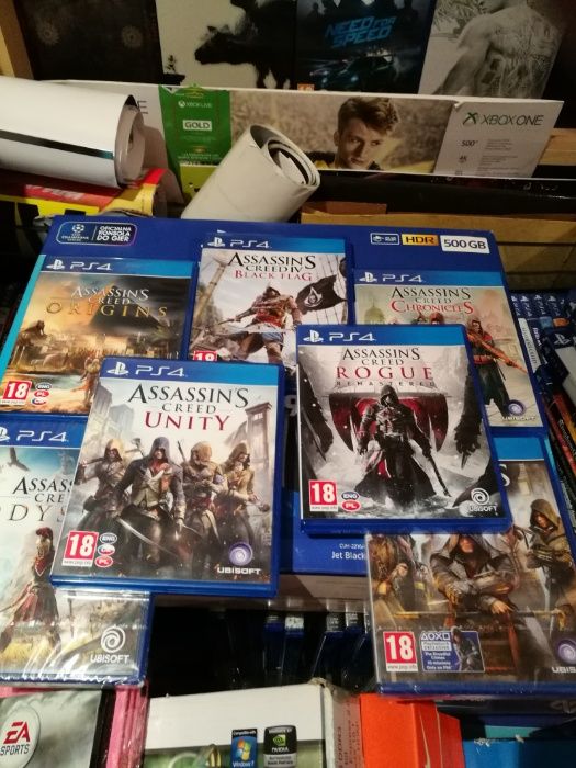 Assassin Odyssey Orygins Syndicate Unity Ps4 zestaw Możliwa Wymiana