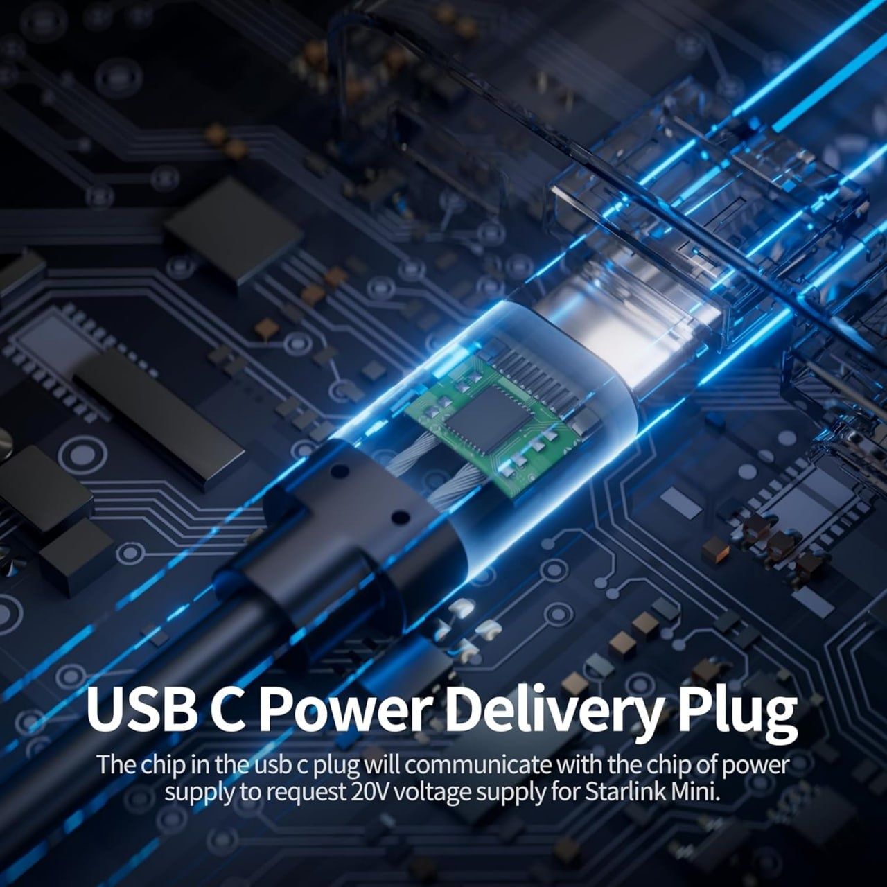 Кабель 3/5/15м для СтарЛінк Міні з Type-C (Starlink Mini) USB