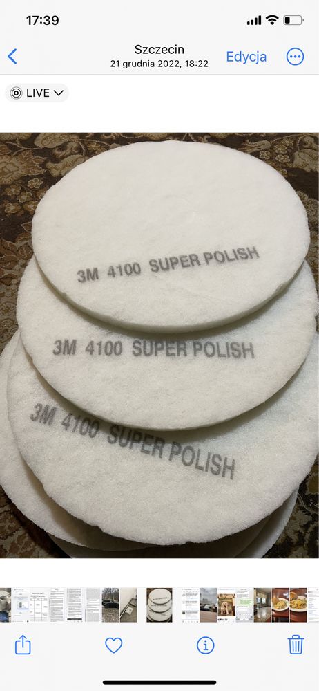3m 4100 Pady polerskie / do polerowania super polish szorowarka