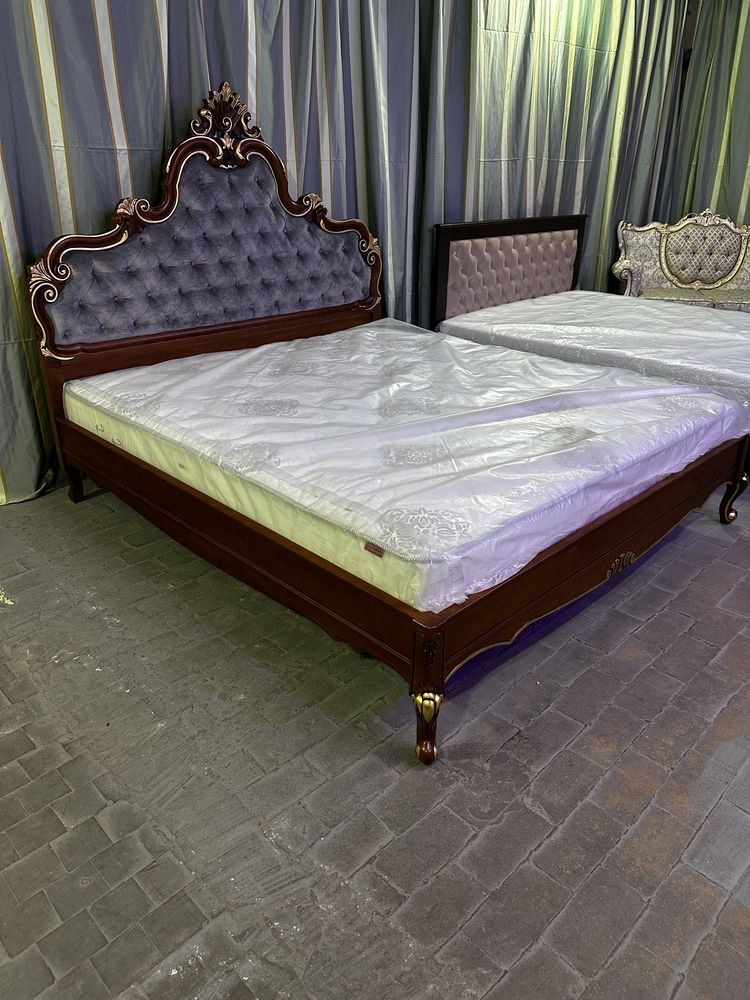 Ліжко барокко, ліжко дубове,матрац