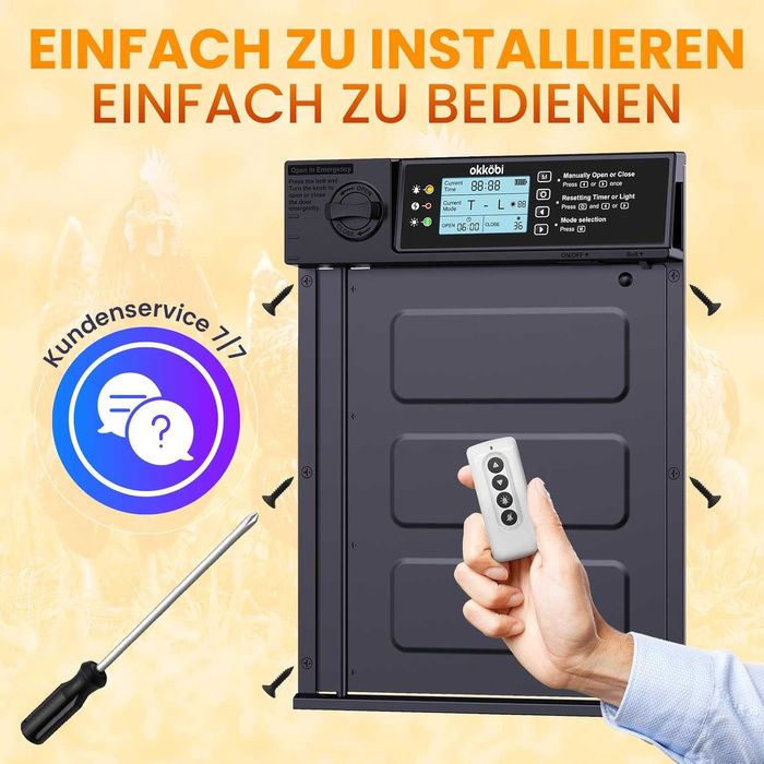 Automatyczne Drzwi Do Kurnika Otwieranie Drzwi Z Timerem Metalowe