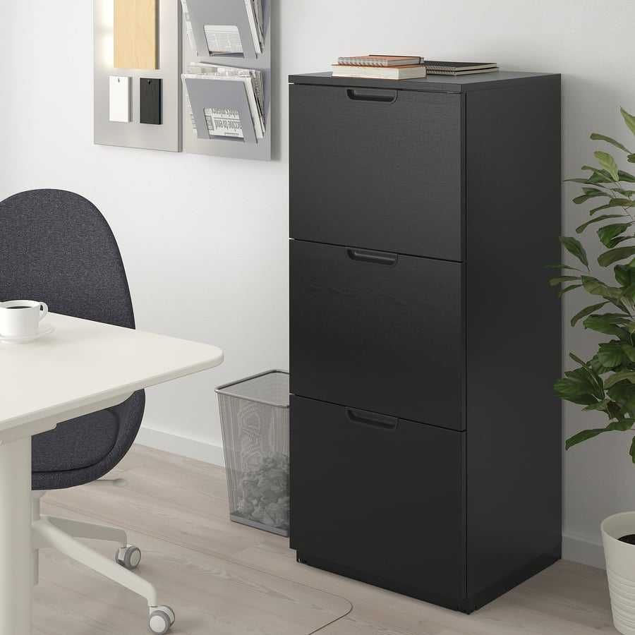 GALANT Ikea szafka na dokumenty szyfrowania czarna jak nowa
