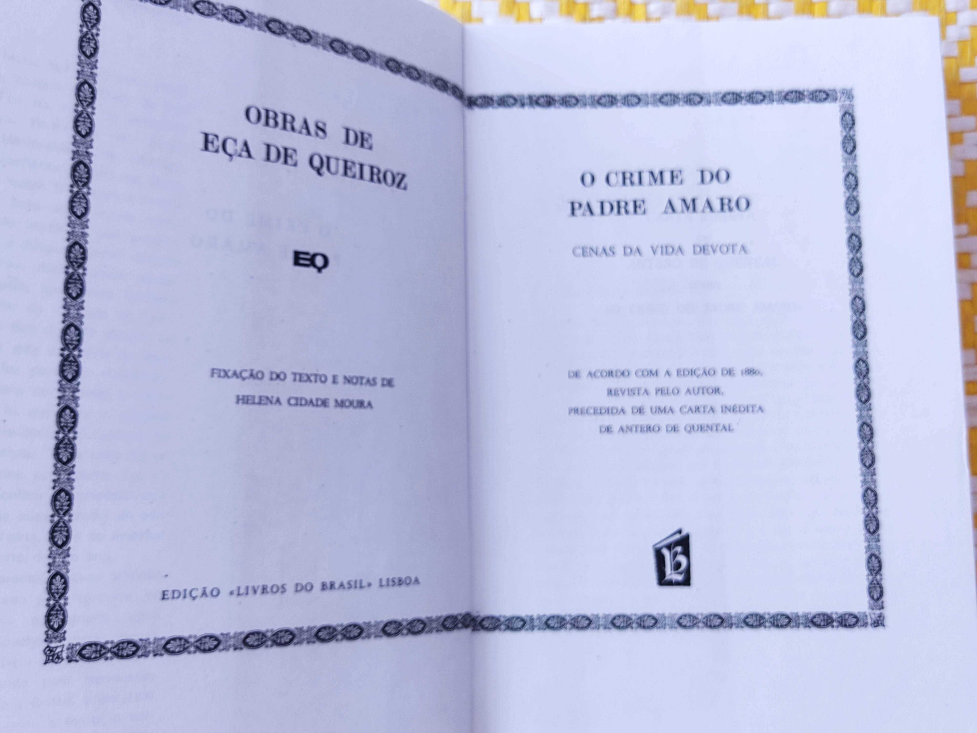 O CRIME DO PADRE AMARO –
 Eça de Queiroz
