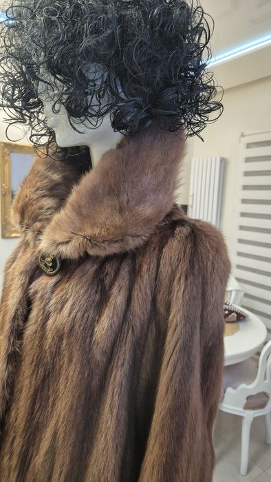 Futro płaszcz  z norek