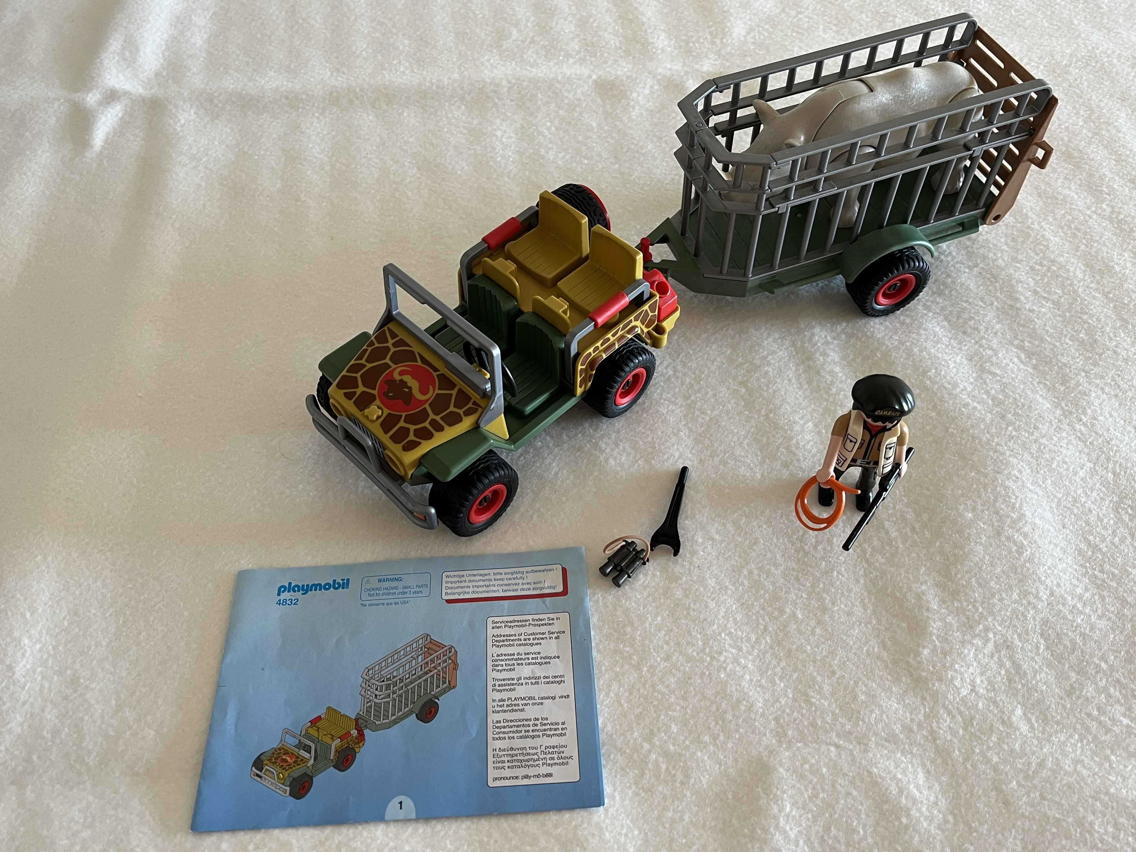 Playmobil 4832 – Veículo Ranger com rinoceronte