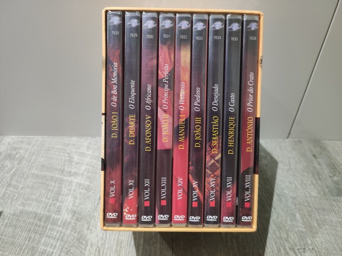 Coleção completa DVD "Reis de Portugal"