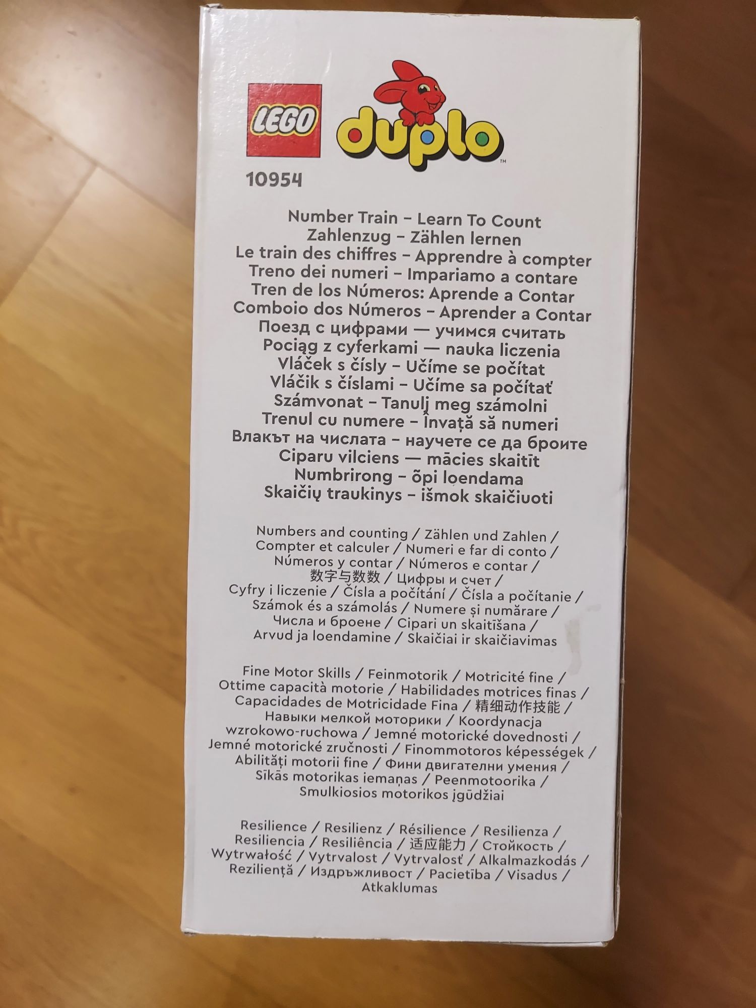 Klocki Lego Duplo pociąg z cyferkami