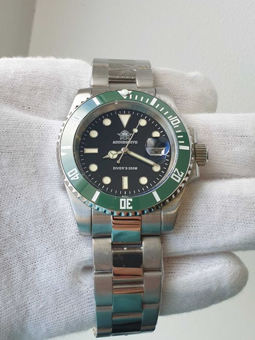 Чоловічий годинник Addiesdive Automatic 46мм 1000м Sapphire Diver's Bl