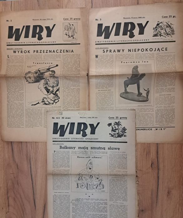 Wiry – Dwutygodnik Literacko-Społeczny 1939r  nr 4–5