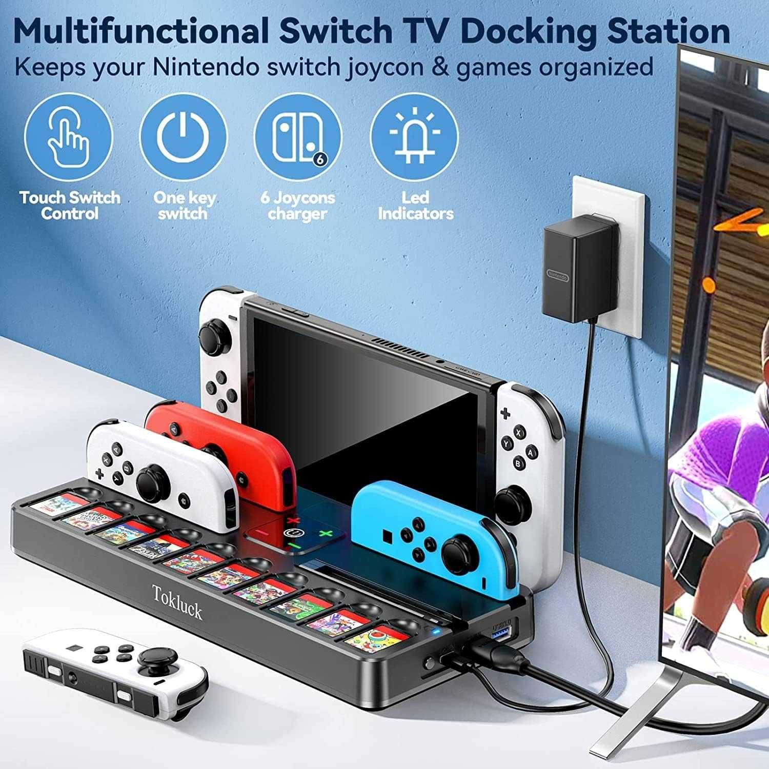 Stacja dokująca do telewizora TOKLUCK Switch z HDMI do Nintendo i OLED