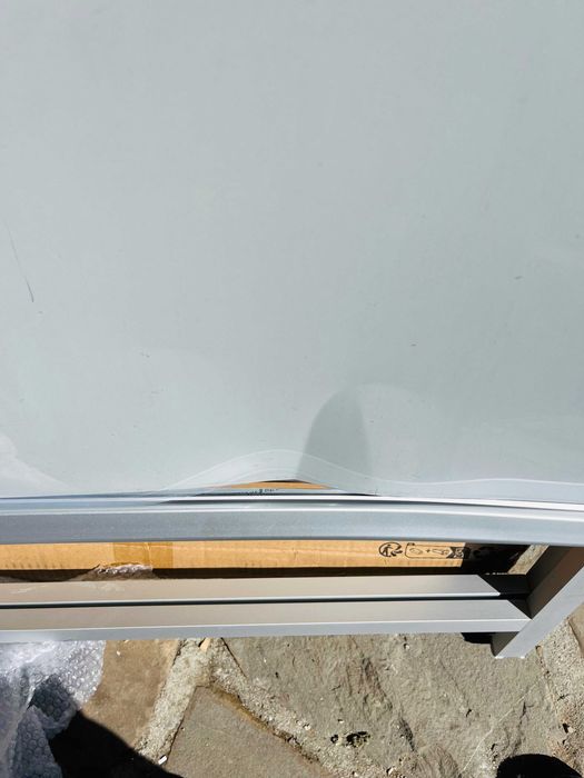 Potykacz   tablica reklamowa Outdoor zaokrąglone narożniki, srebrny