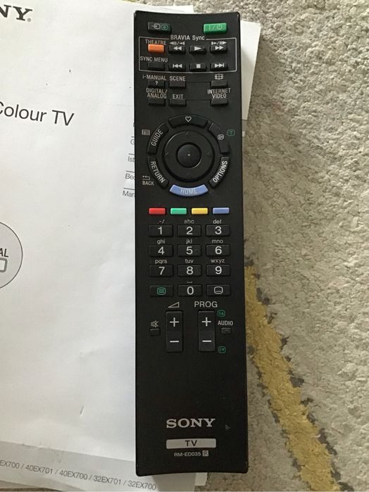 Pilot sony bravia rm-ed035