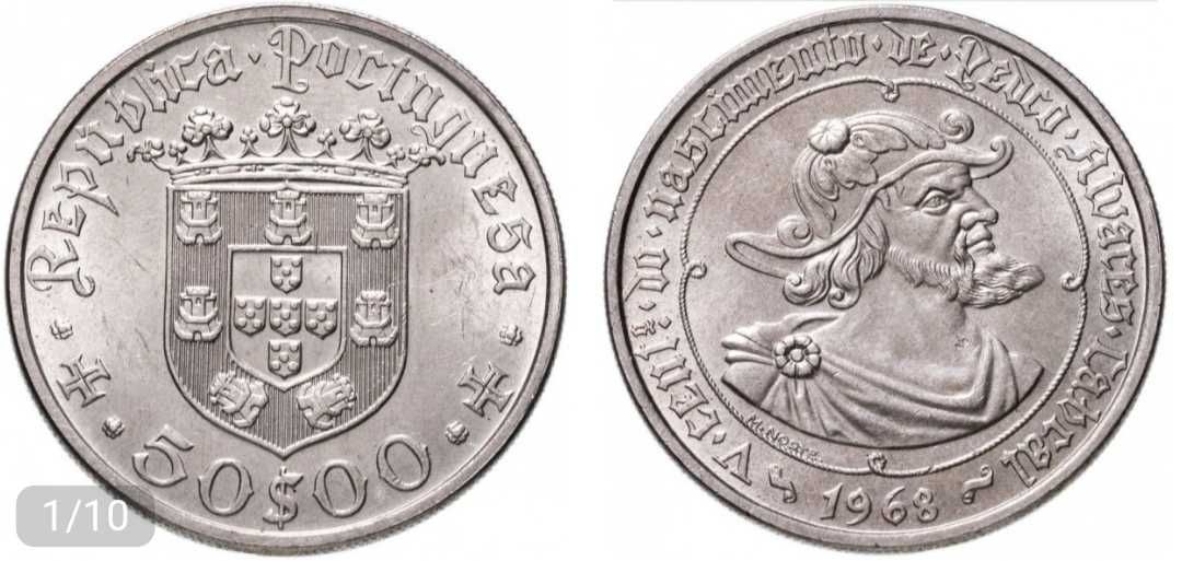 Moedas portuguesas de coleção 50$/100$ escudos