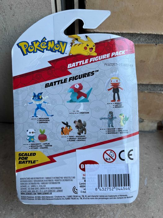 Pokémon Battle Figure Pack "Pikachu + Quaxly" - Novo, Selado